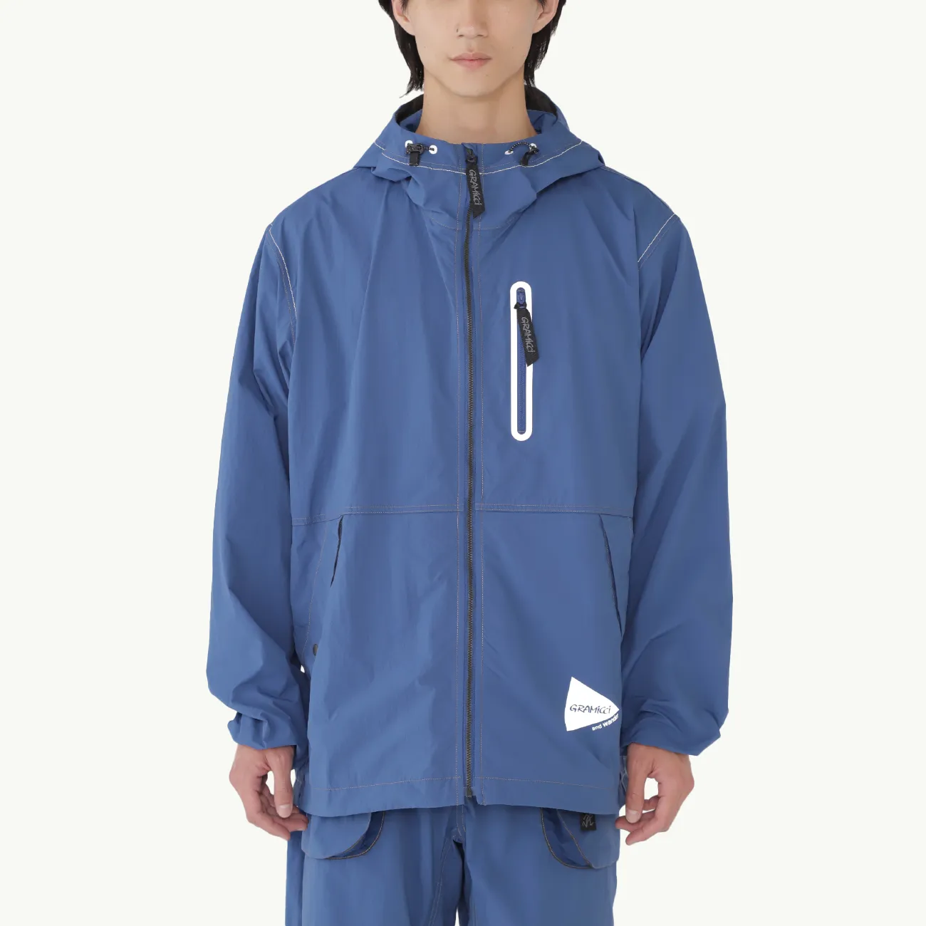 Gramicci x And Wander Brushed Nylon Jacket - Blue