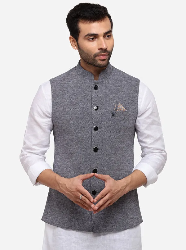 Grey Bandhgala Jacket | Greenfibre