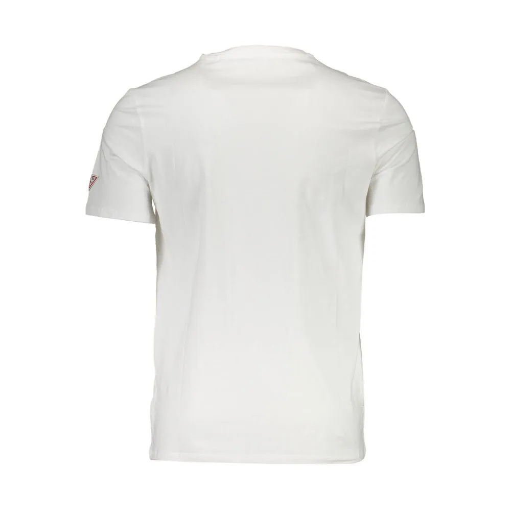 Guess Jeans White Cotton Men T-Shirt