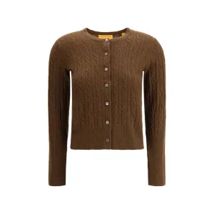 Guest in Residence Cashmere cable-knit Cardigan