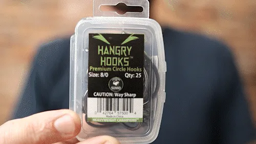 Hangry Hooks™, Premium Circle Hooks for Trophy Catfish