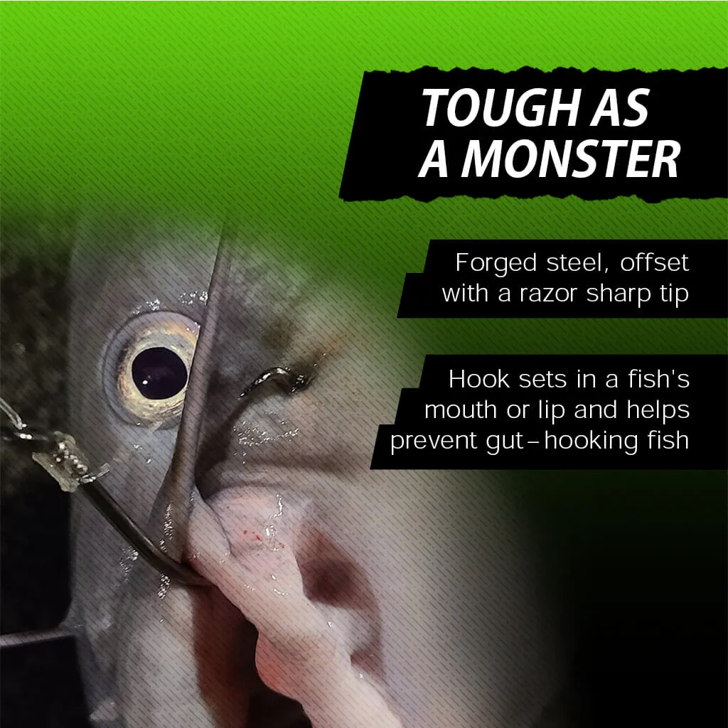 Hangry Hooks™, Premium Circle Hooks for Trophy Catfish