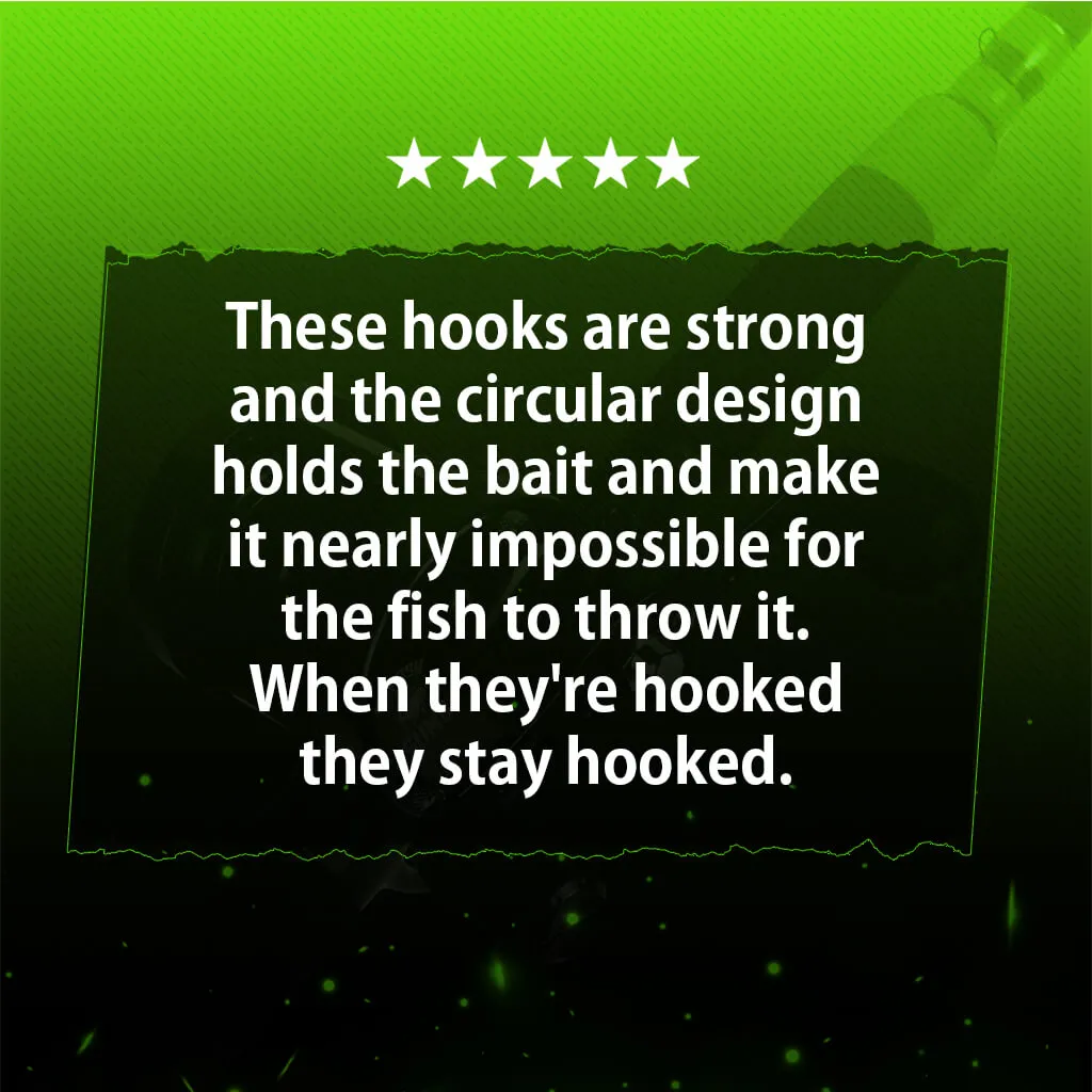 Hangry Hooks™, Premium Circle Hooks for Trophy Catfish