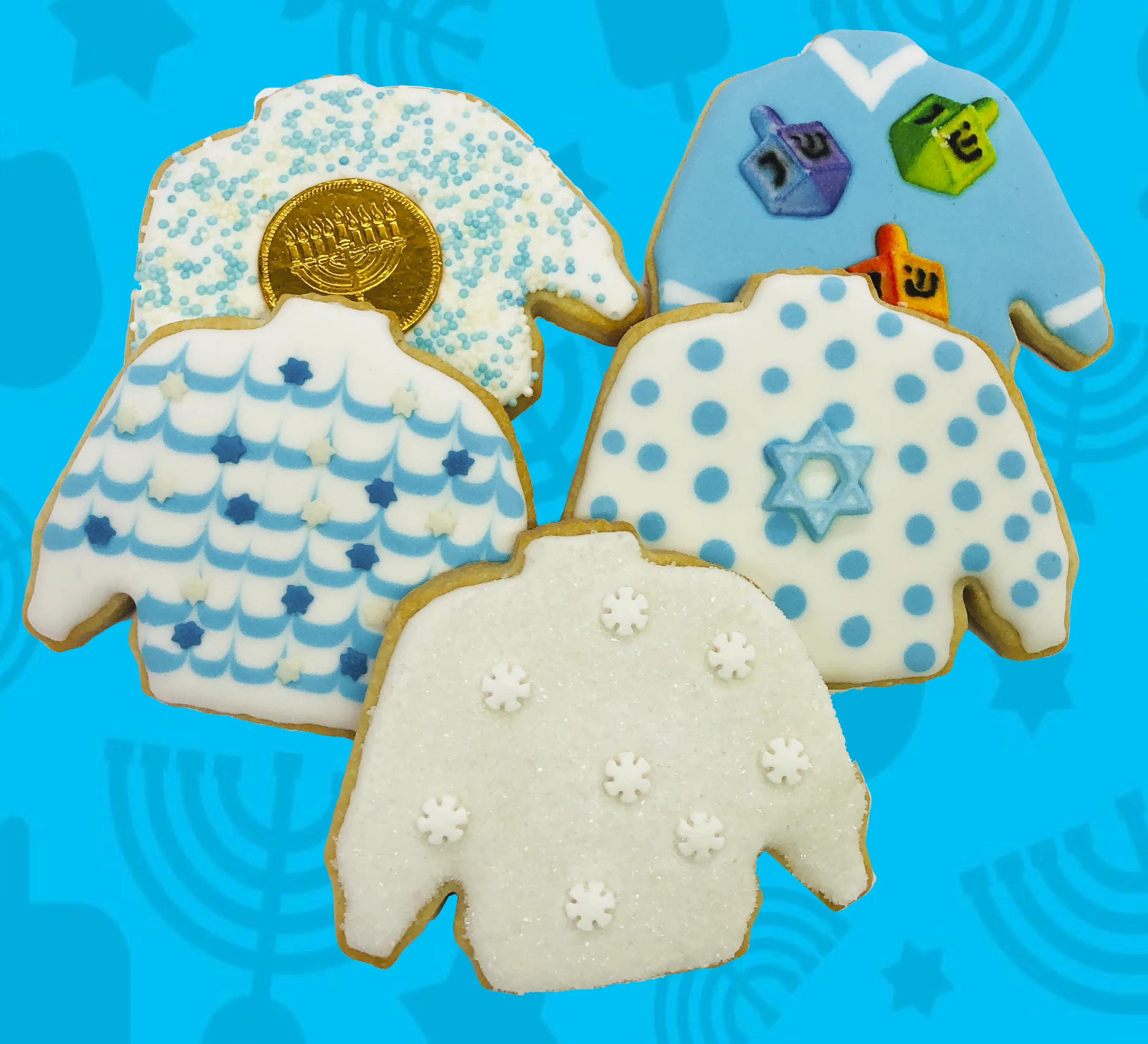 Hanukkah Ugly Sweater Cookies