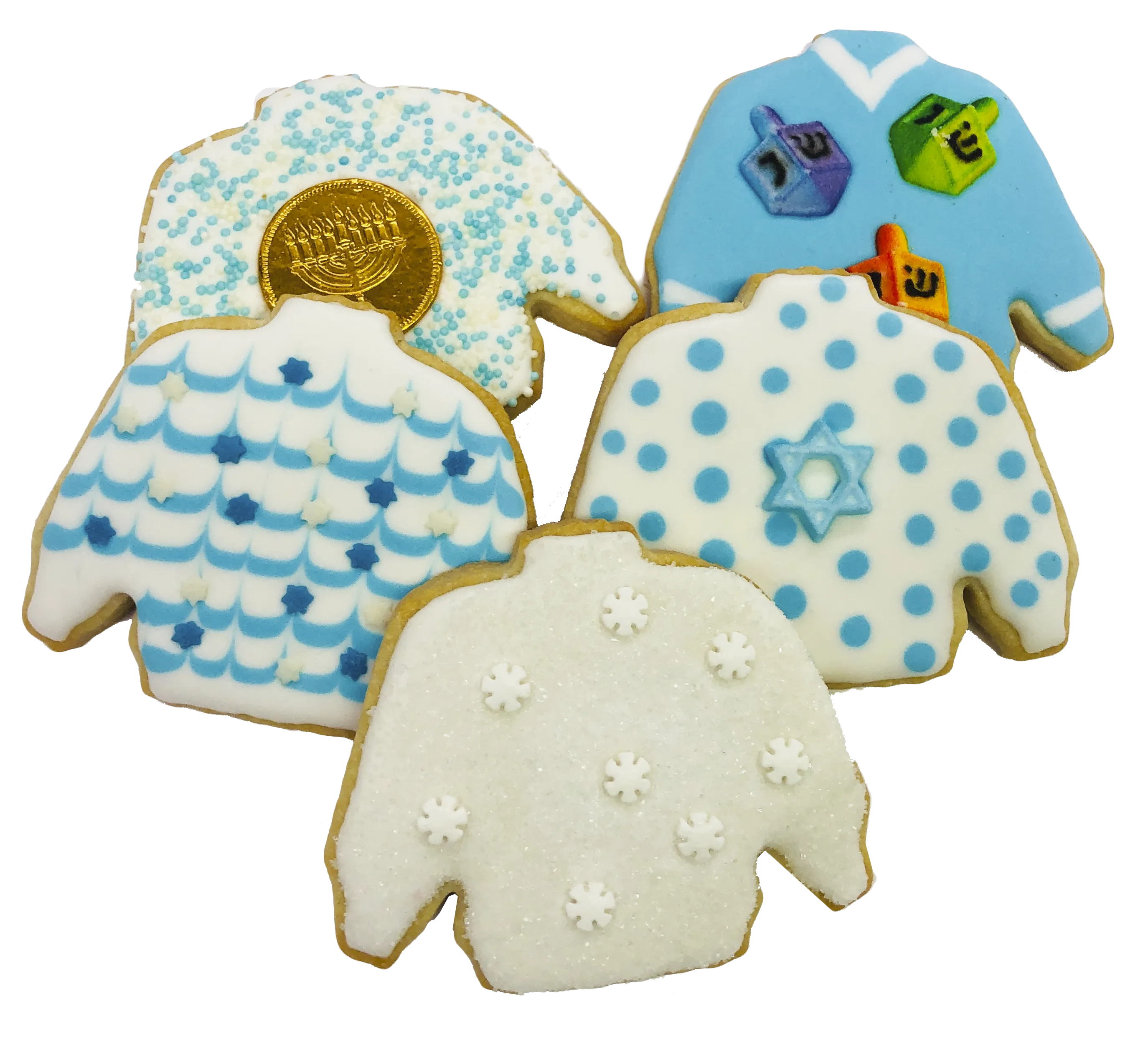 Hanukkah Ugly Sweater Cookies