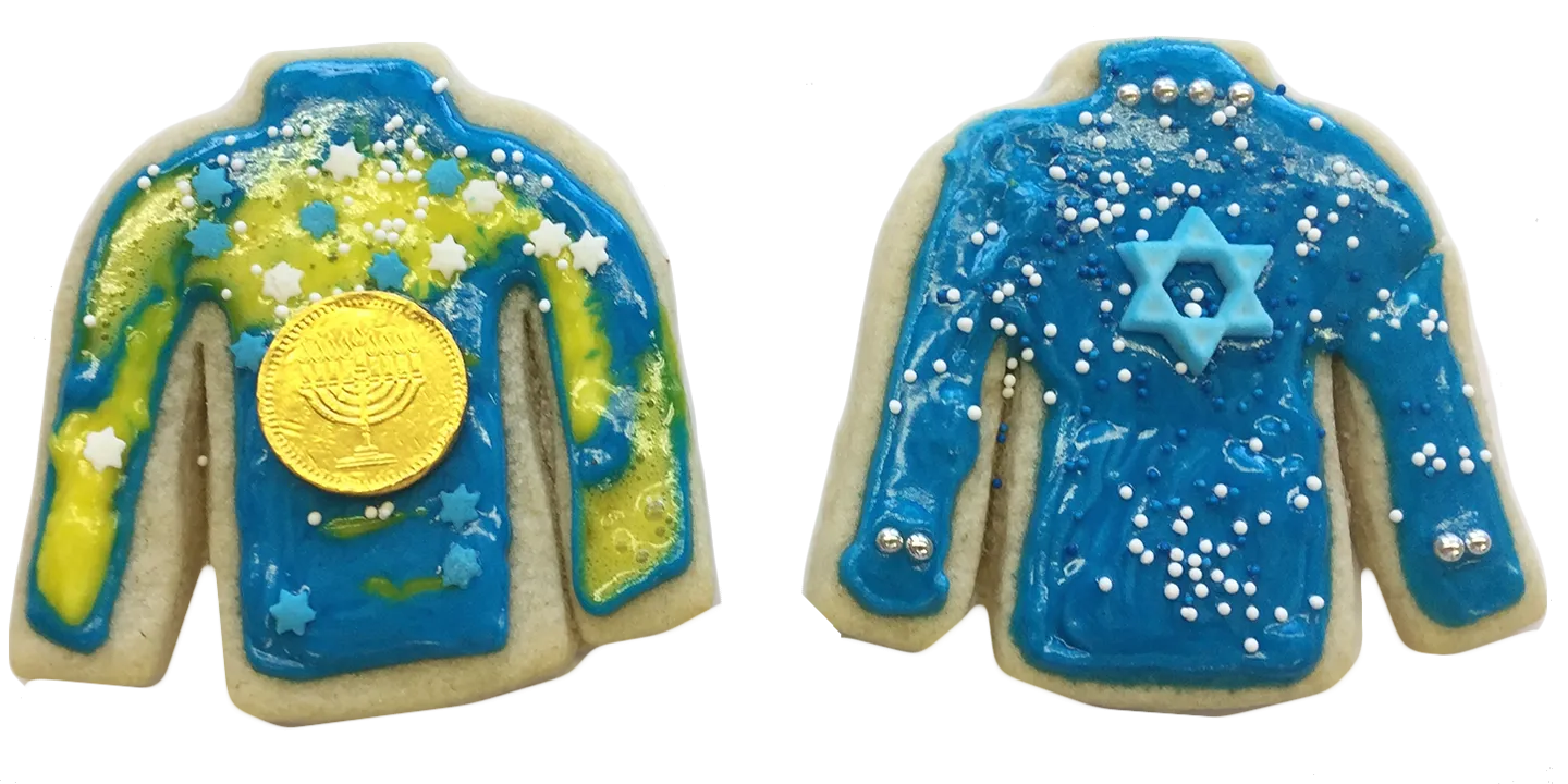 Hanukkah Ugly Sweater Cookies