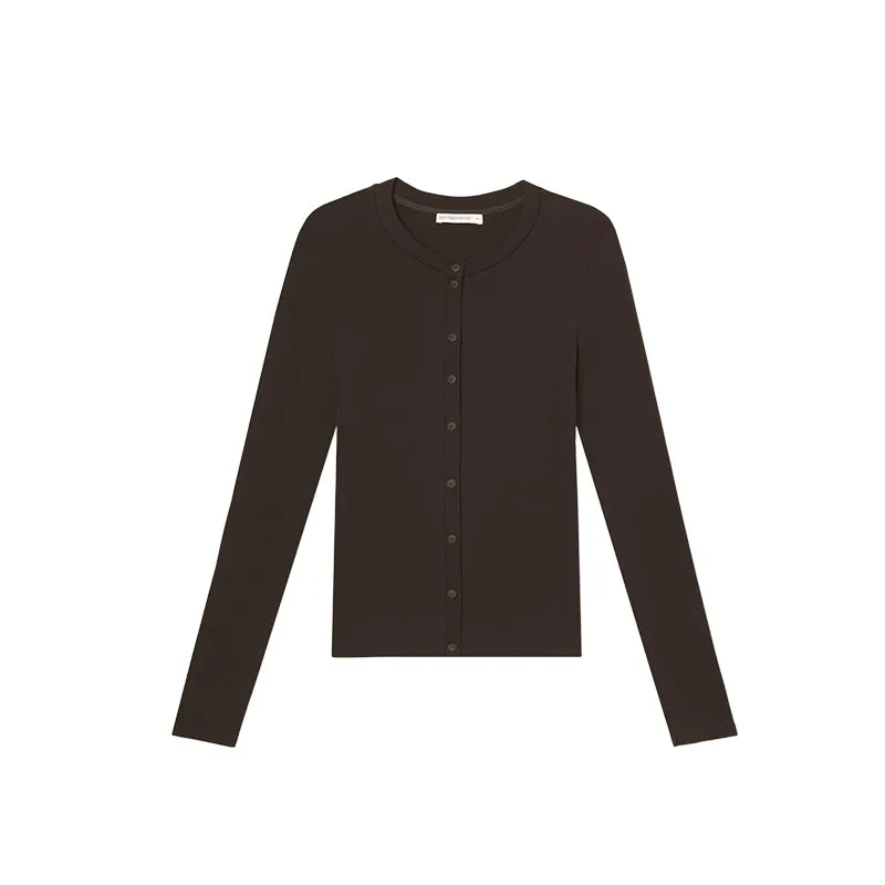Henley Neck Cardigan