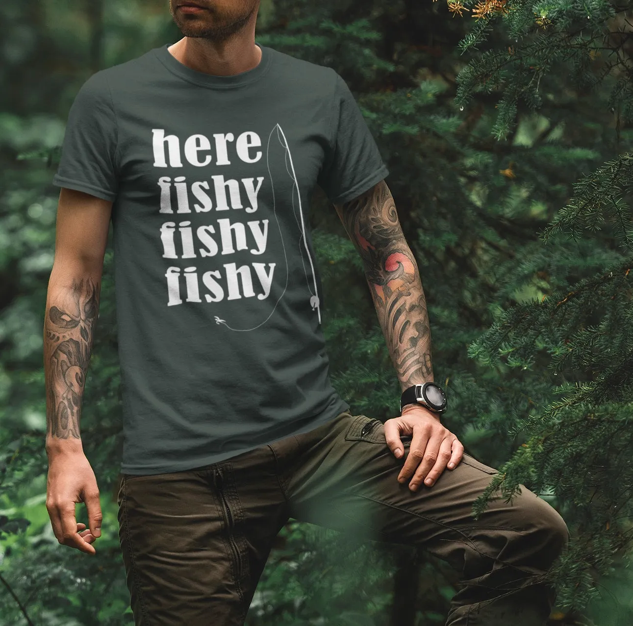 Here Fishy T-Shirt