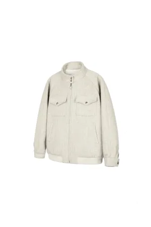 Herringbone Harrington Jacket