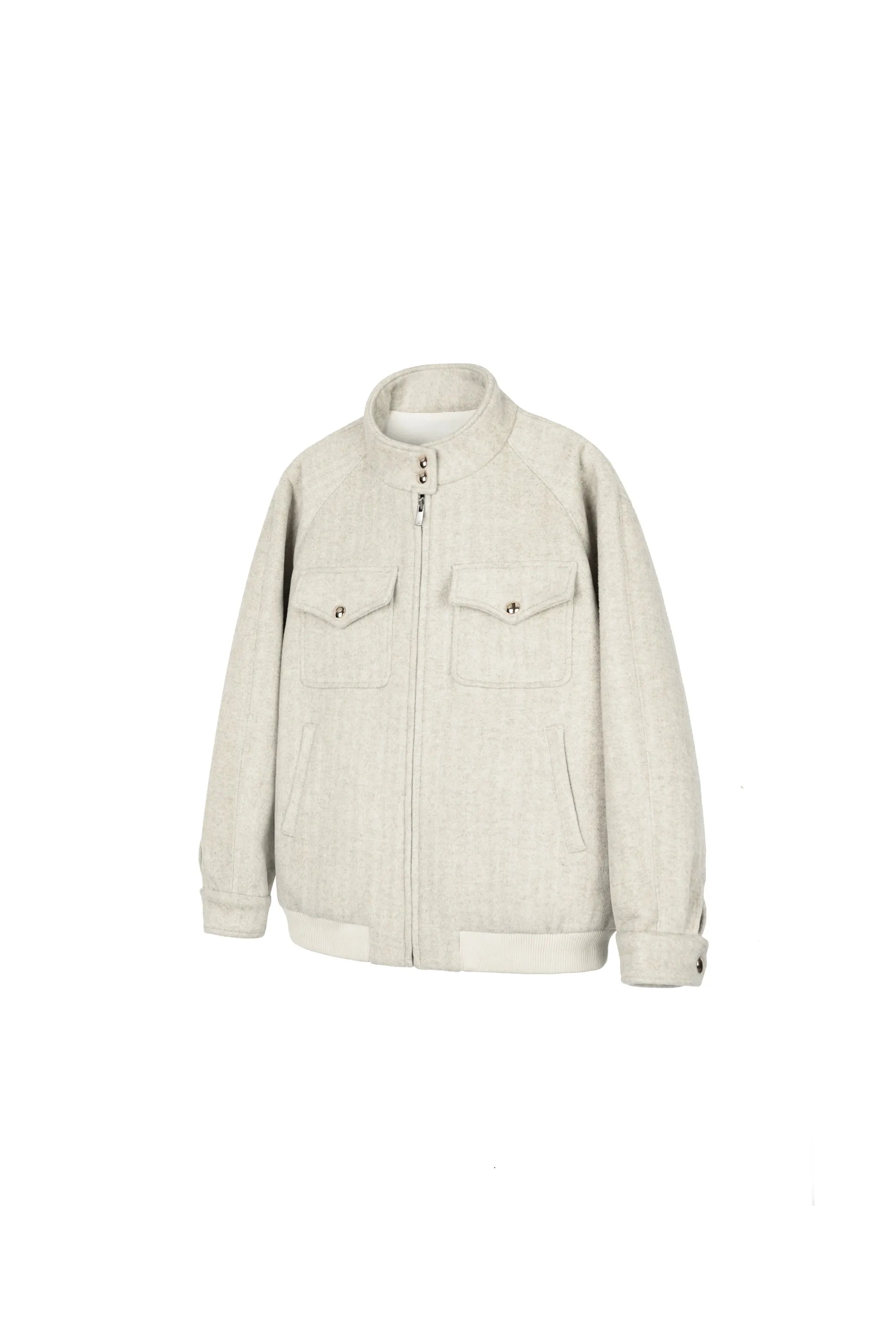 Herringbone Harrington Jacket