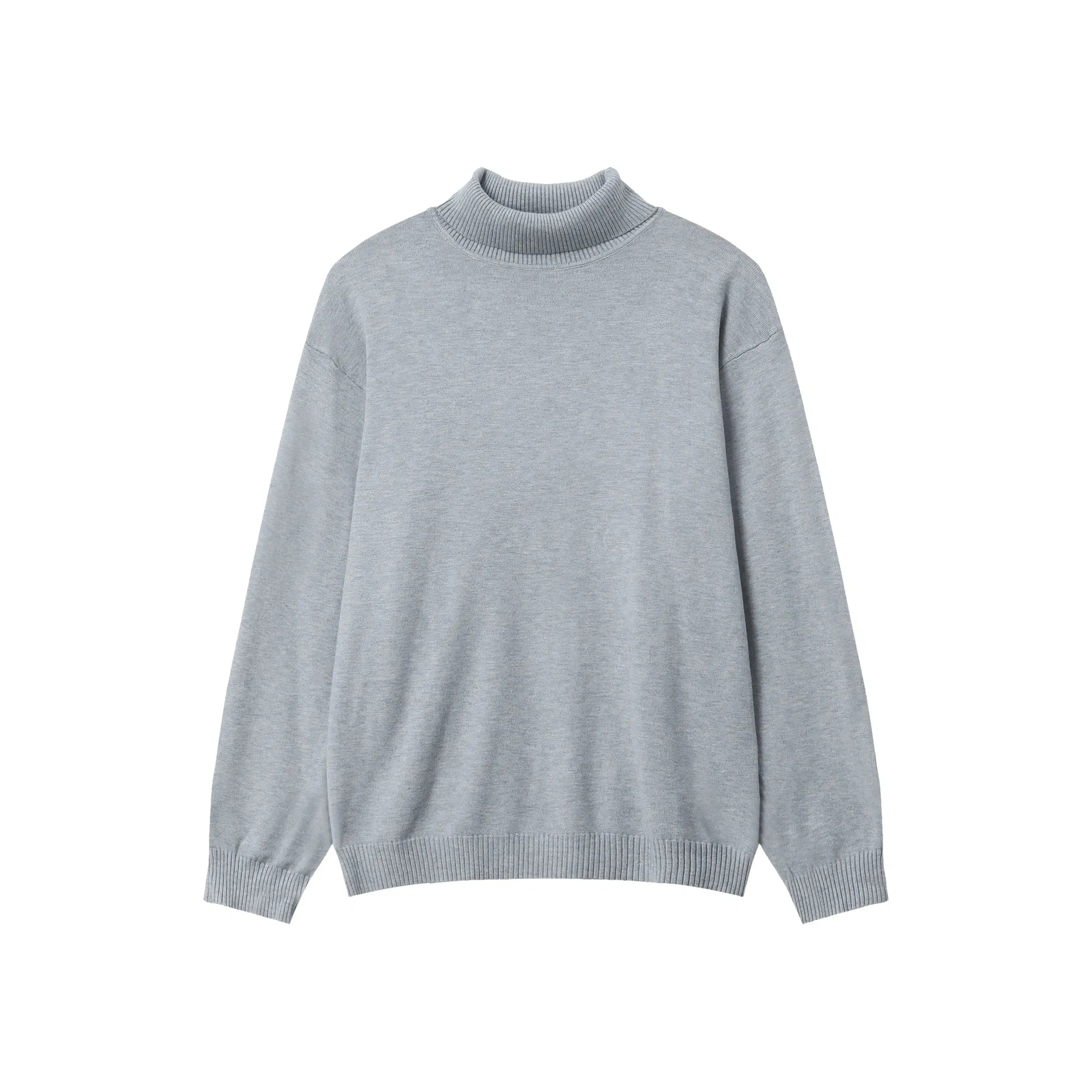 High Collar Knit Pullover Sweater