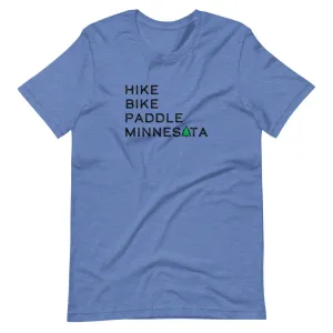 Hike Bike Paddle MN Tee - Black