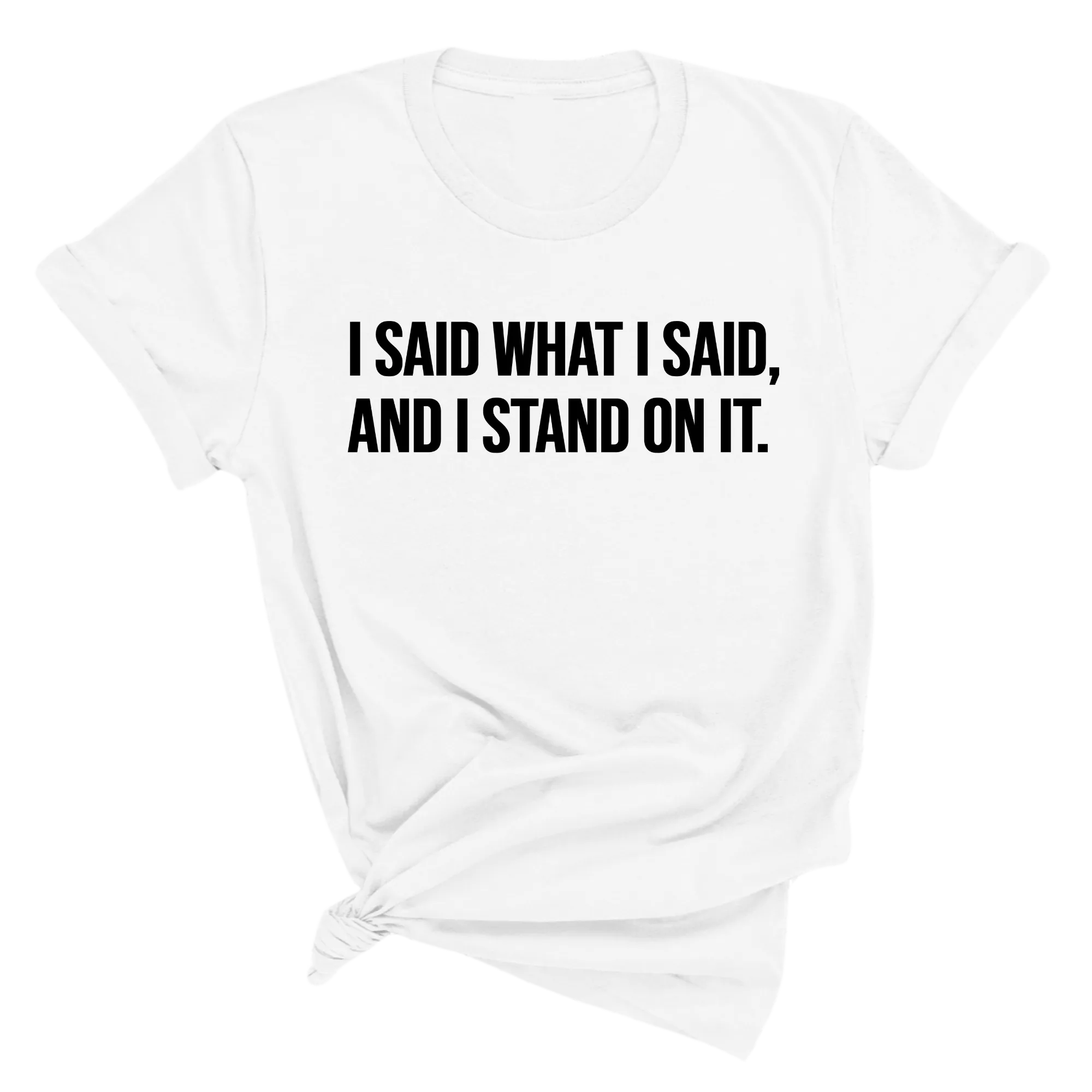 I Said What I Said and I Stand on It Unisex Tee