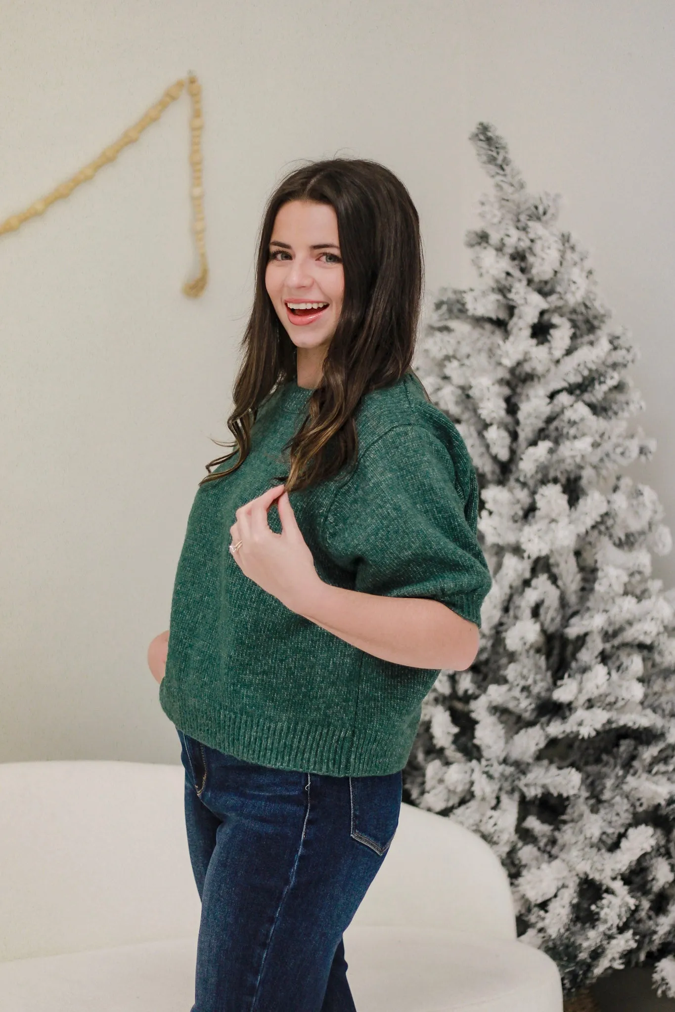 I'll Take This one Sweater in Christmas Green