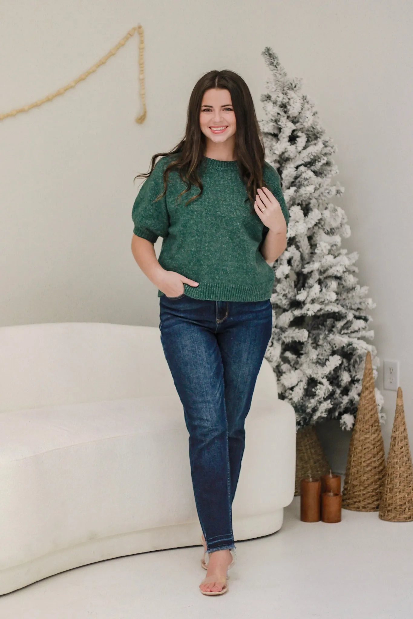 I'll Take This one Sweater in Christmas Green