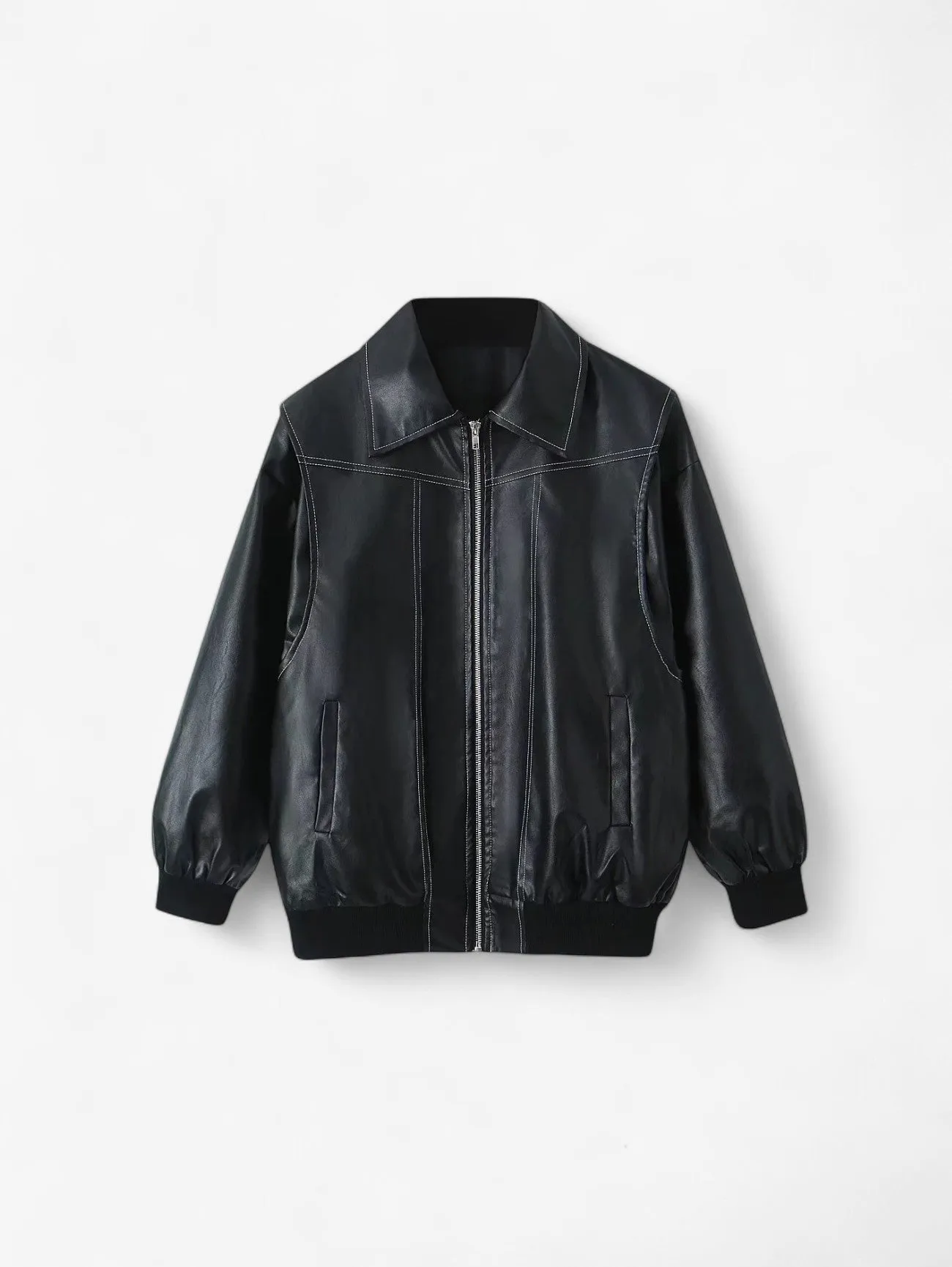 Jada | Women's Oversized Zip Up Bomber Jacket with Pockets