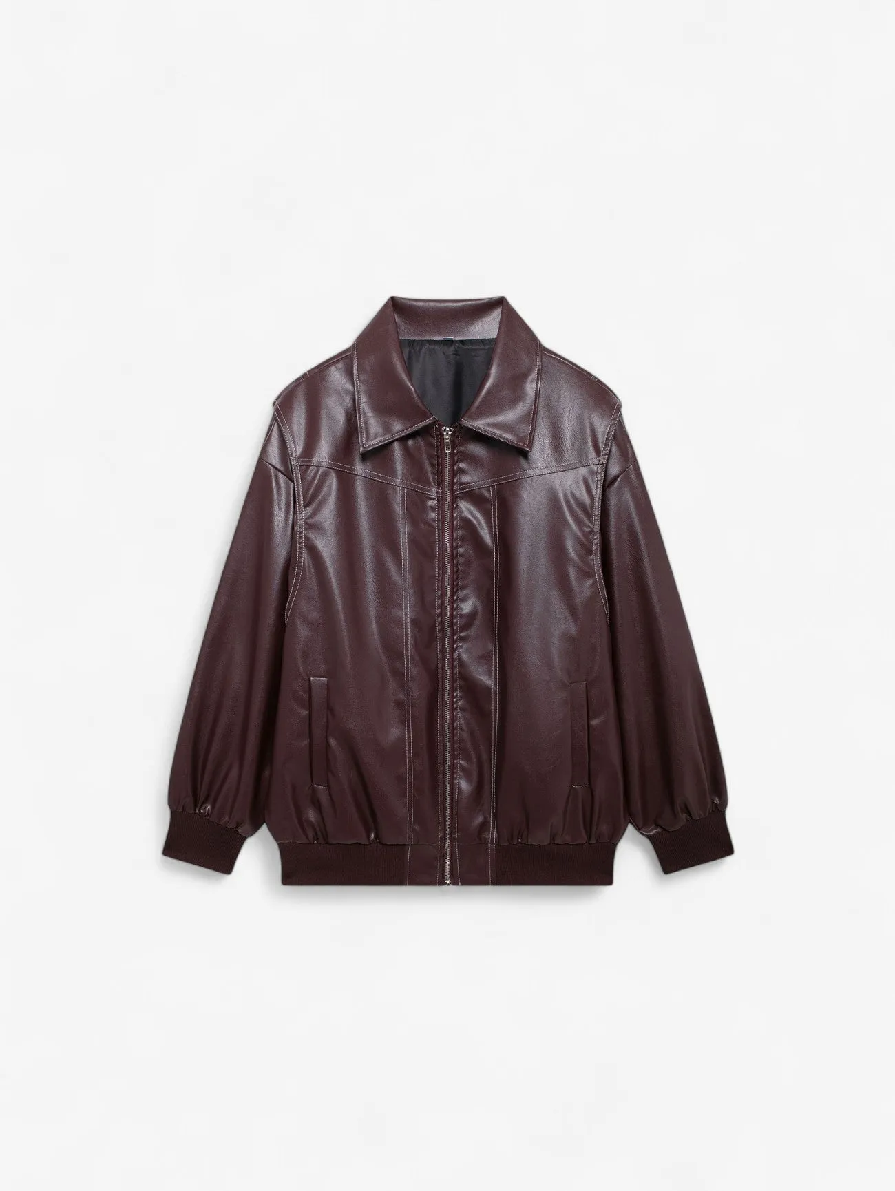 Jada | Women's Oversized Zip Up Bomber Jacket with Pockets