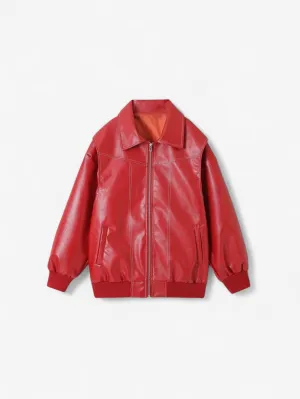 Jada | Women's Oversized Zip Up Bomber Jacket with Pockets