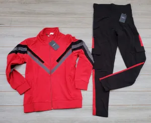 Jenni set bright red
