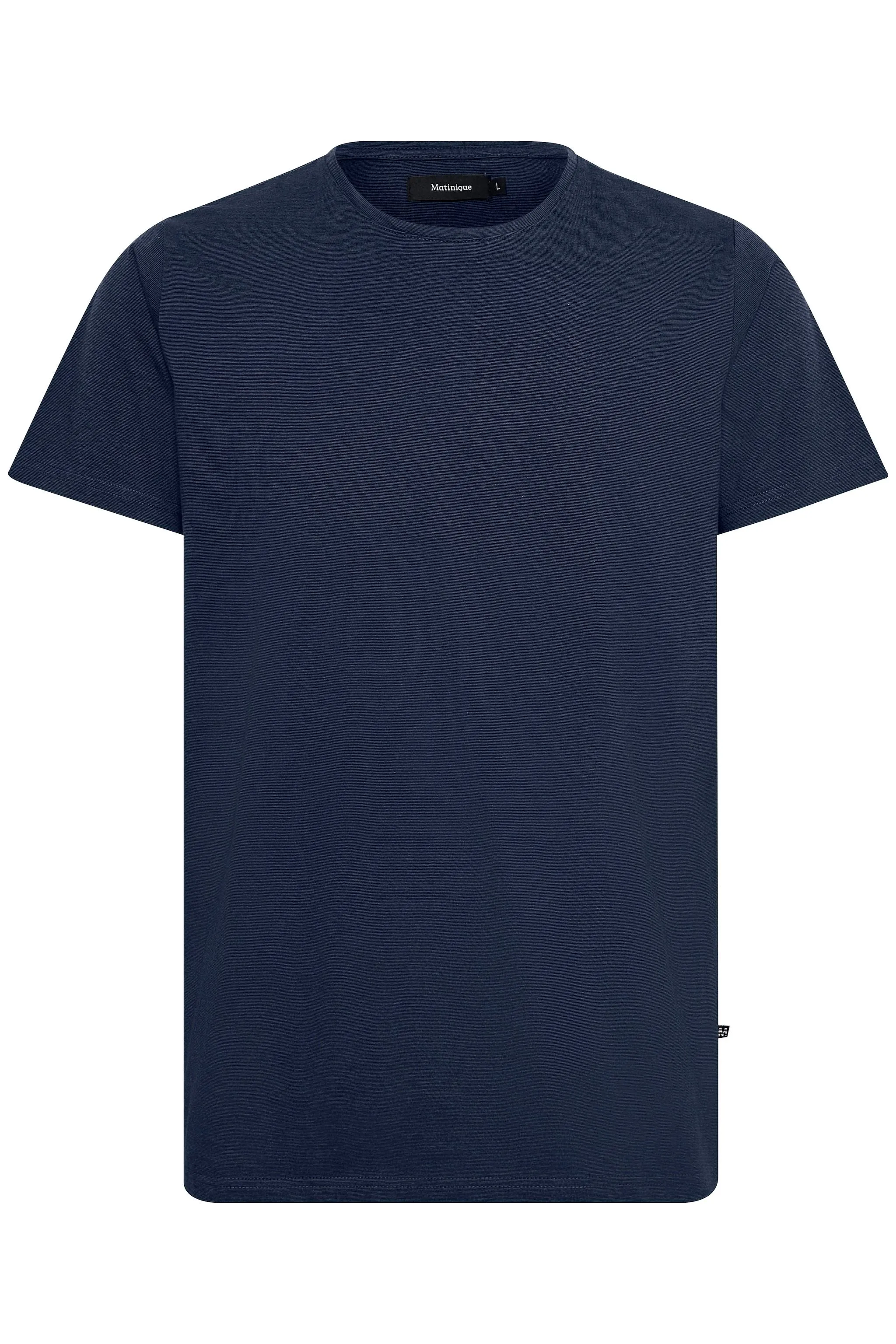 Jermane Mini Stripe T-Shirt in Sharp Blue
