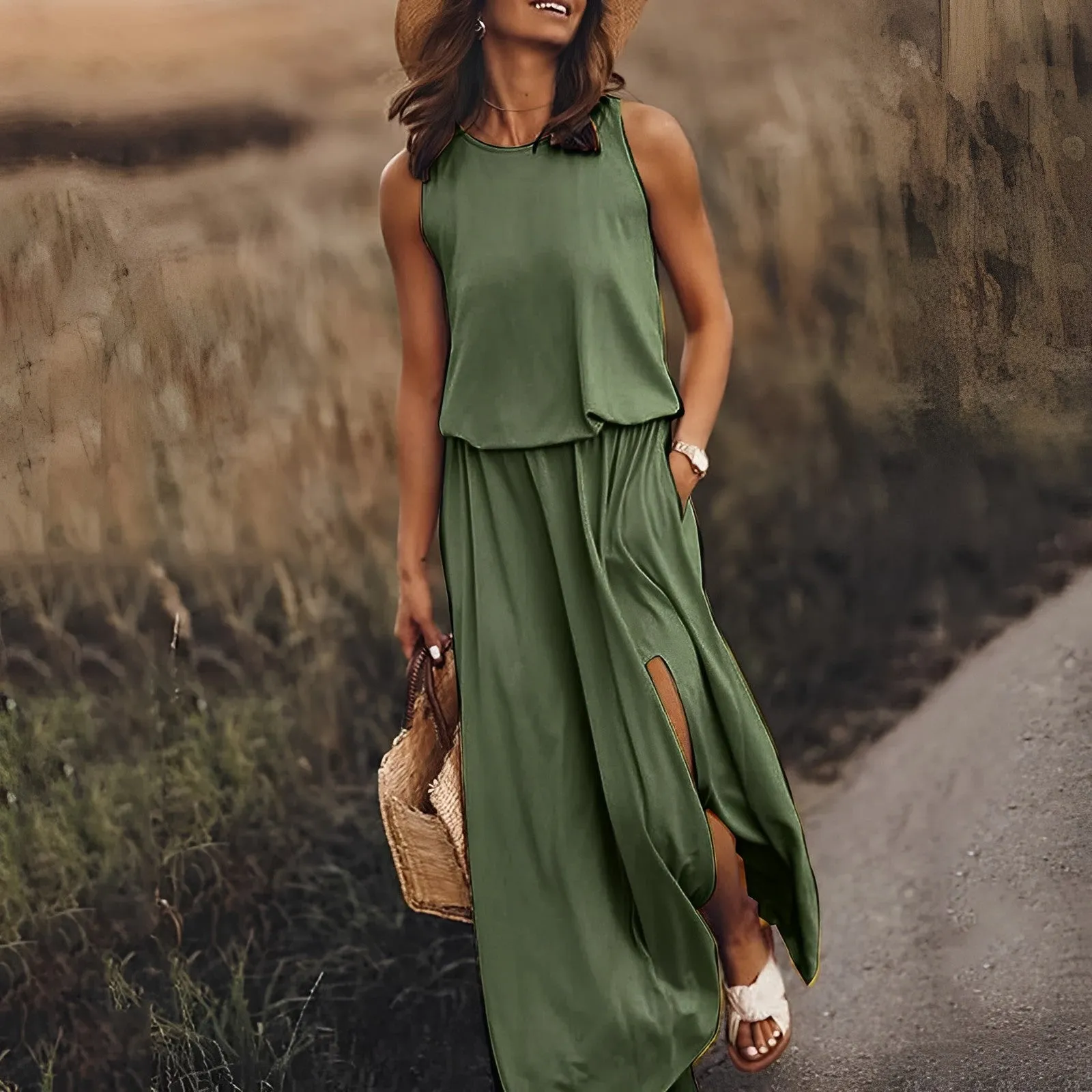JONNA - Elegant colorful dress