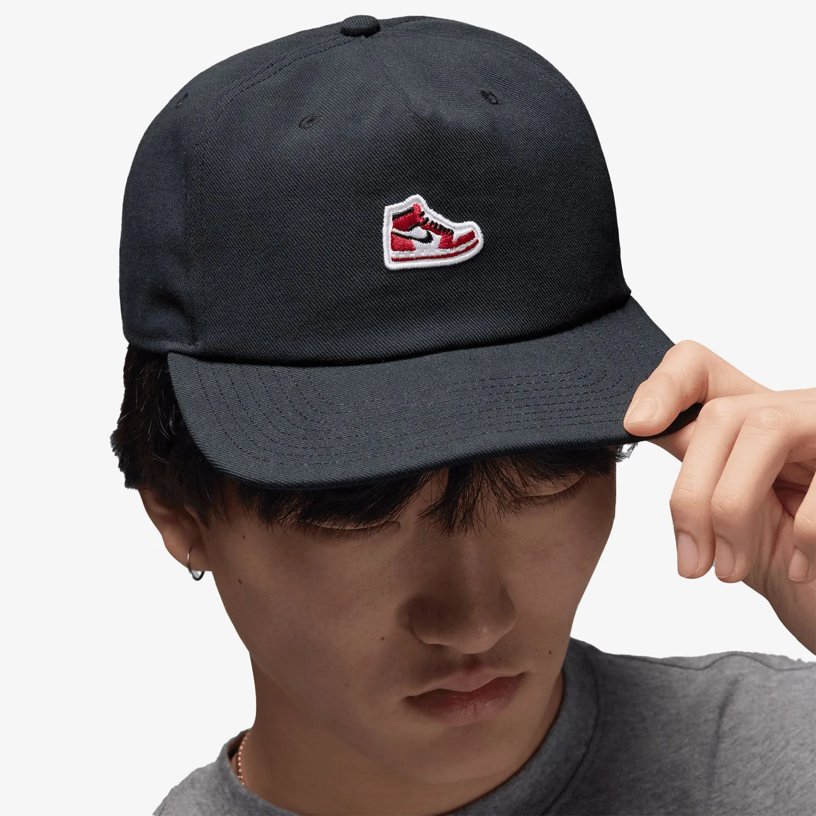 Jumpman Pro Structured Sneaker Patch Cap - Black