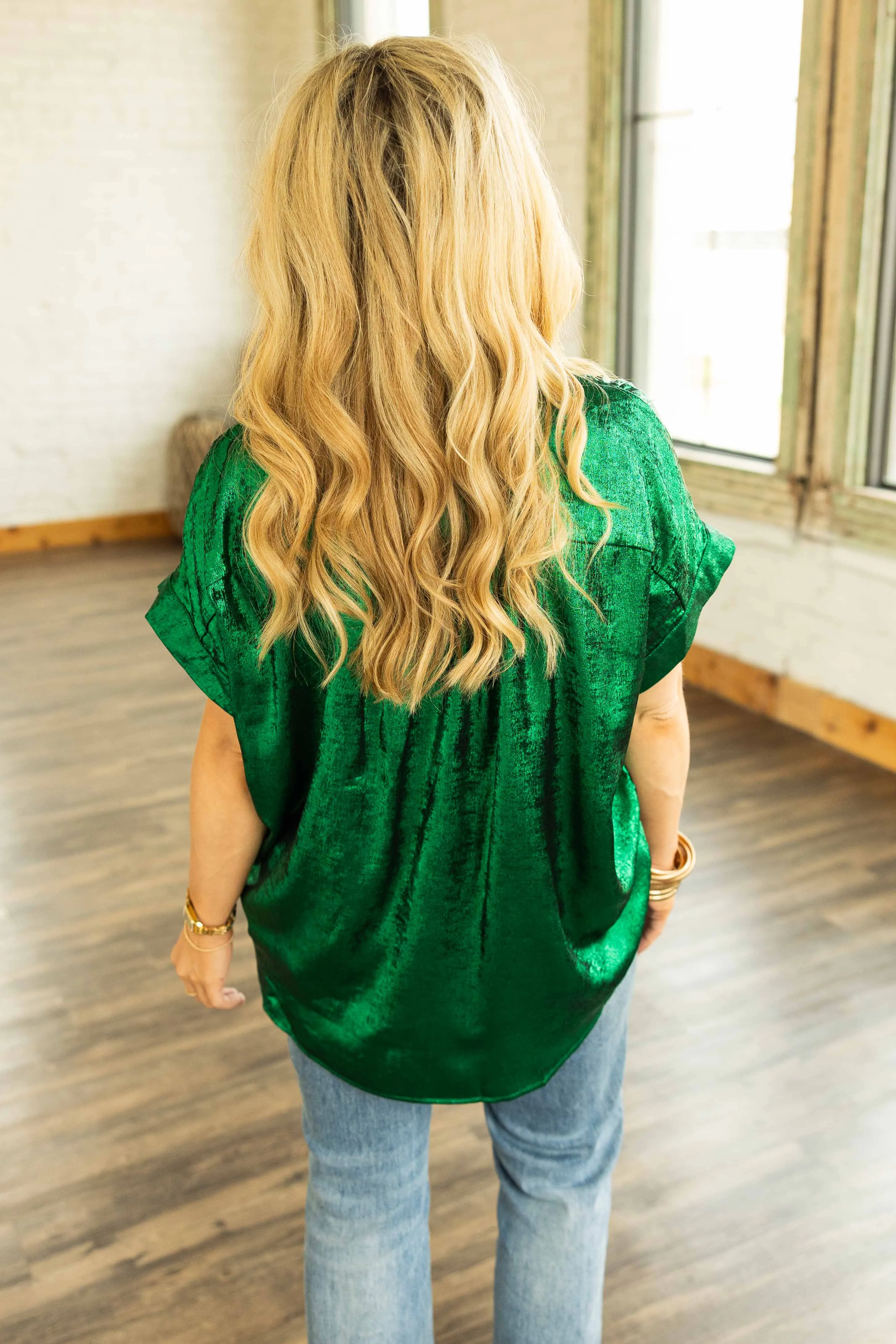 JUNIPER METALLIC TOP