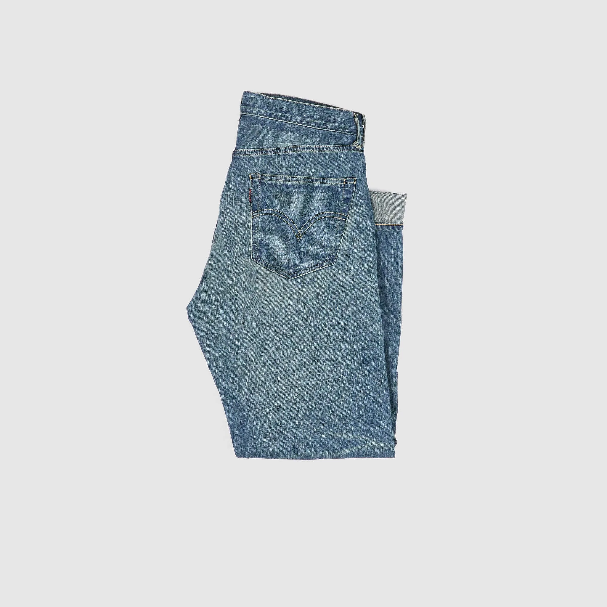 Junya Watanabe Man Straight Patched and Repaired Denim Jeans