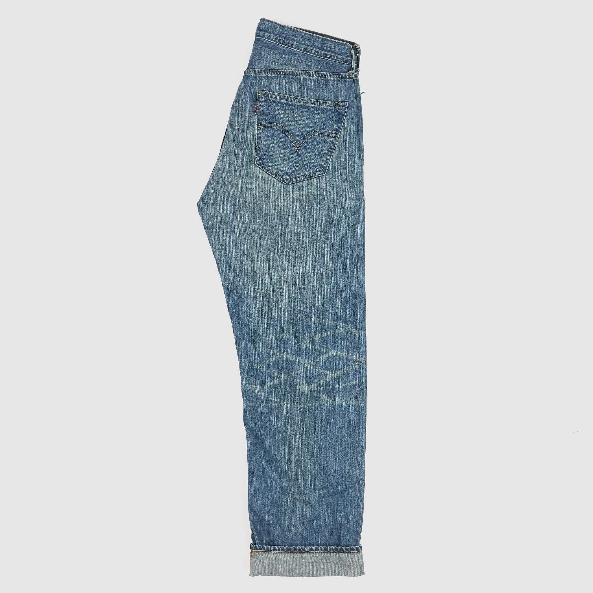 Junya Watanabe Man Straight Patched and Repaired Denim Jeans