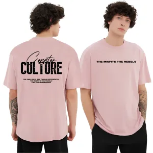 KART BLACK Men's Oversized Culture Printed T-Shirts