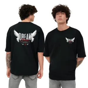 KART BLACK Men's Oversized Dream Printed Tshirts