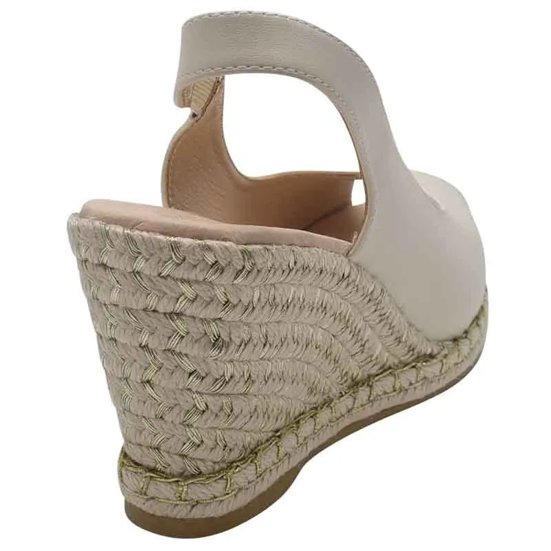 Kate Appleby Nude Wedge Sandal - Tregele
