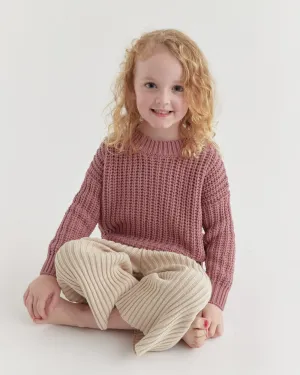 Kids Emery Knit Rosewood