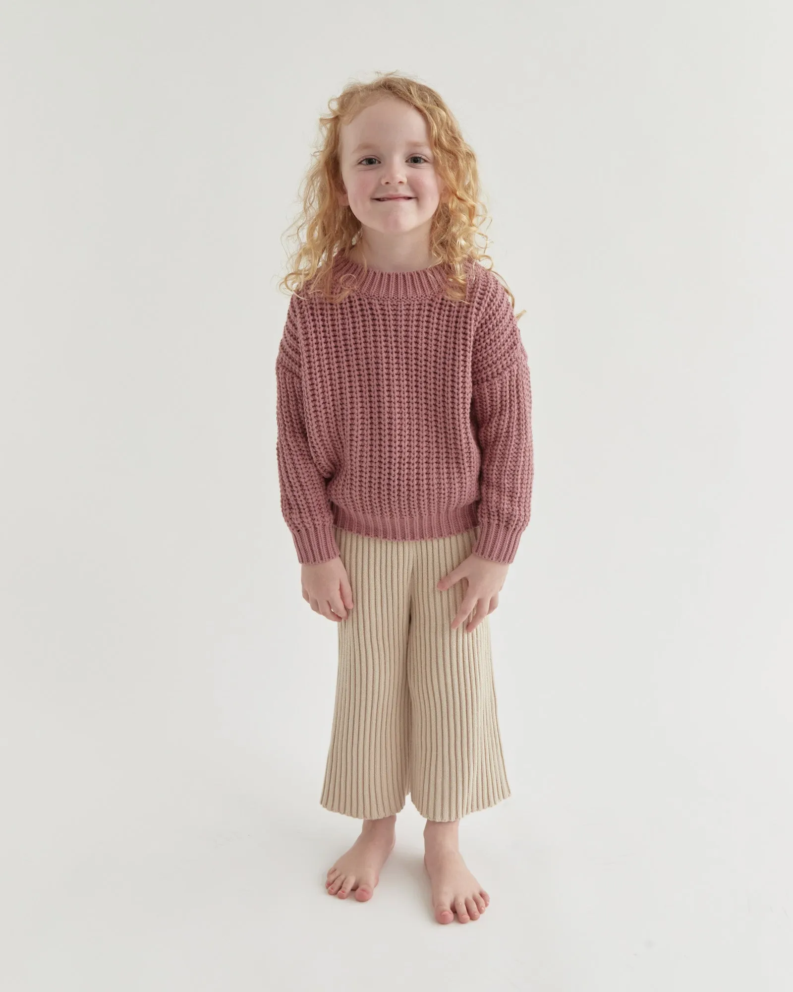 Kids Emery Knit Rosewood