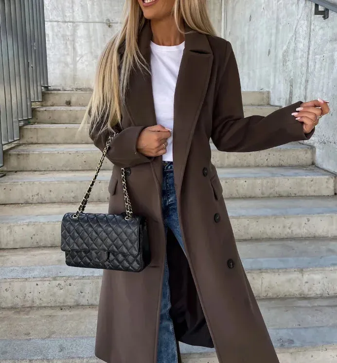 Kim™ | Elegant Double-Breasted Coat