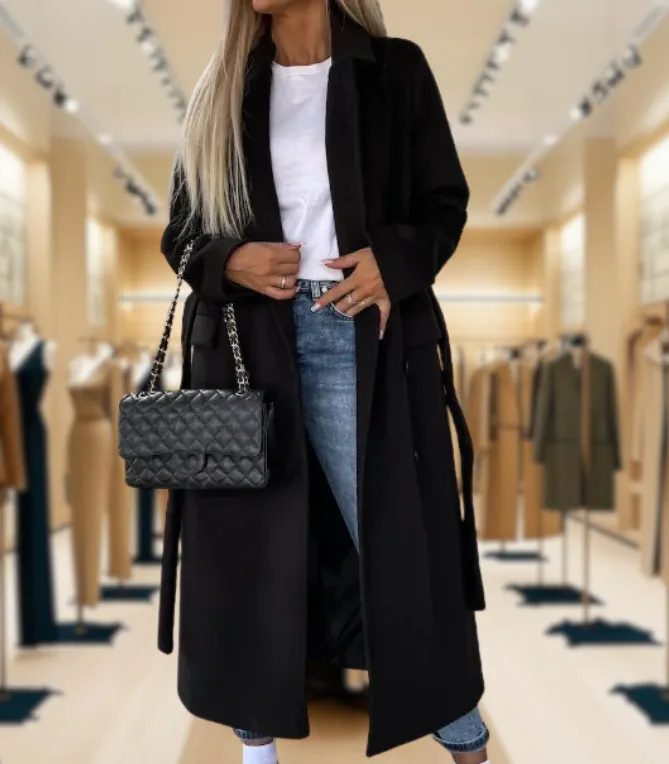 Kim™ | Elegant Double-Breasted Wool Coat