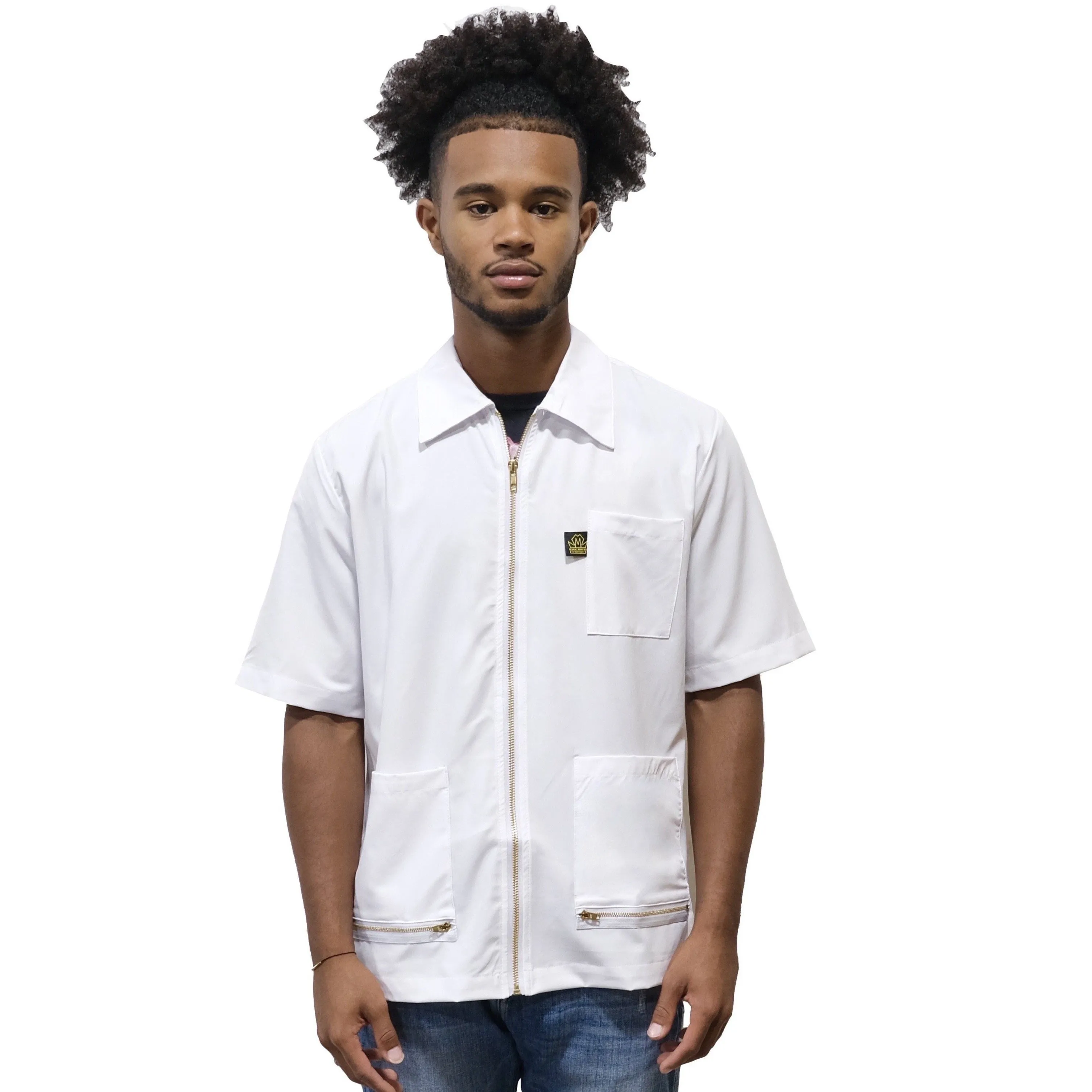 King Midas White Barber Jacket