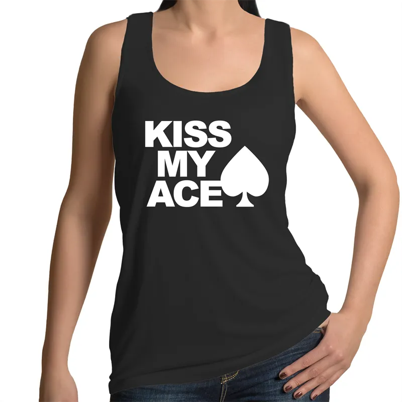 Kiss my Ace Womens Singlet