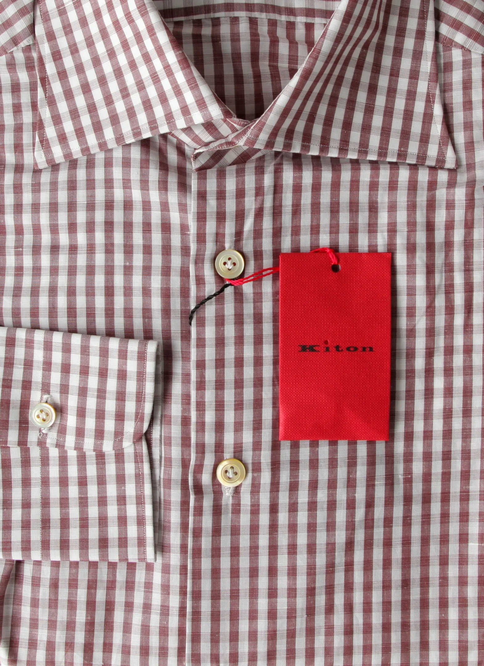 Kiton Brown Shirt - Slim