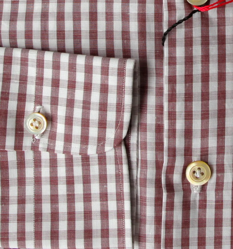 Kiton Brown Shirt - Slim