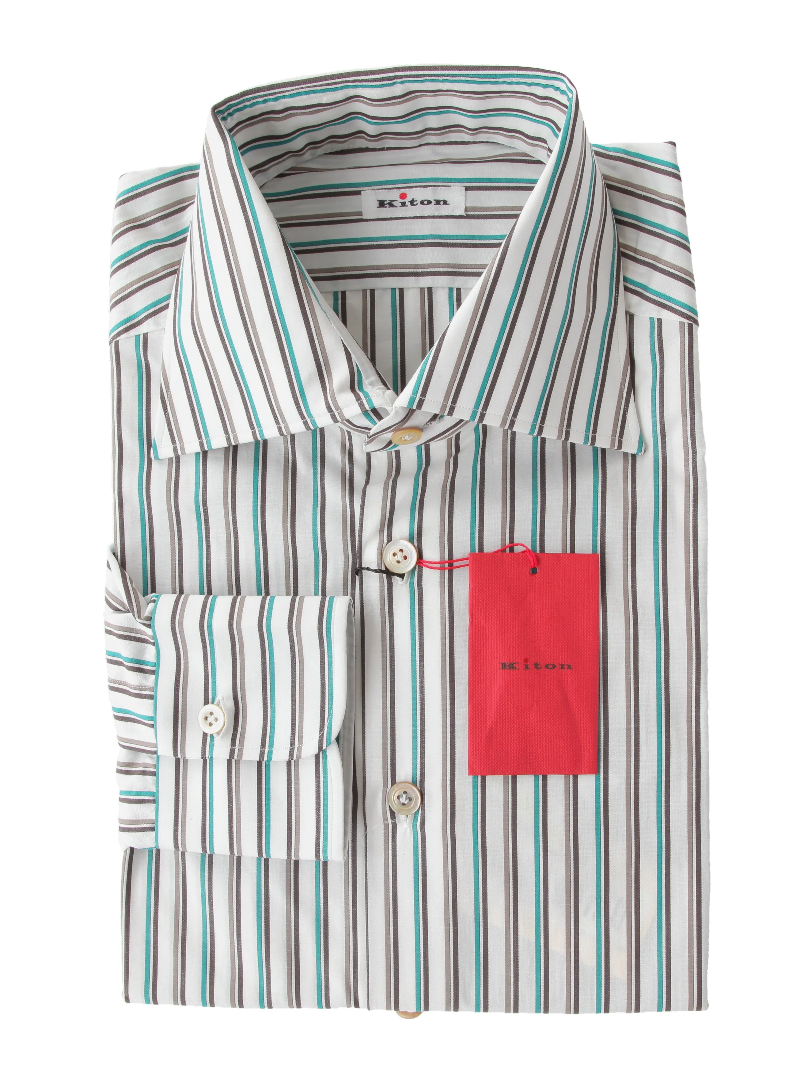 Kiton Brown Shirt - Slim