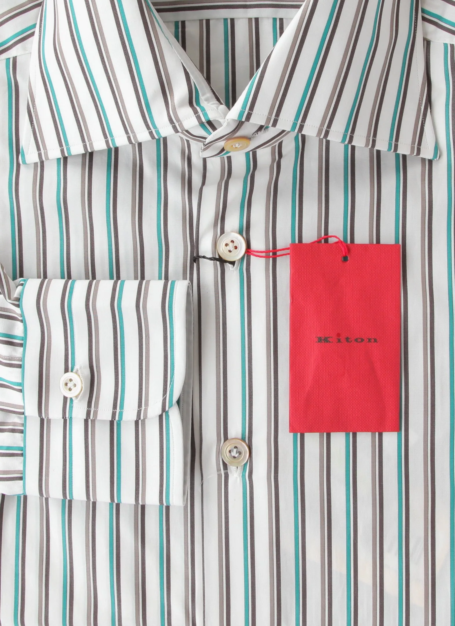Kiton Brown Shirt - Slim