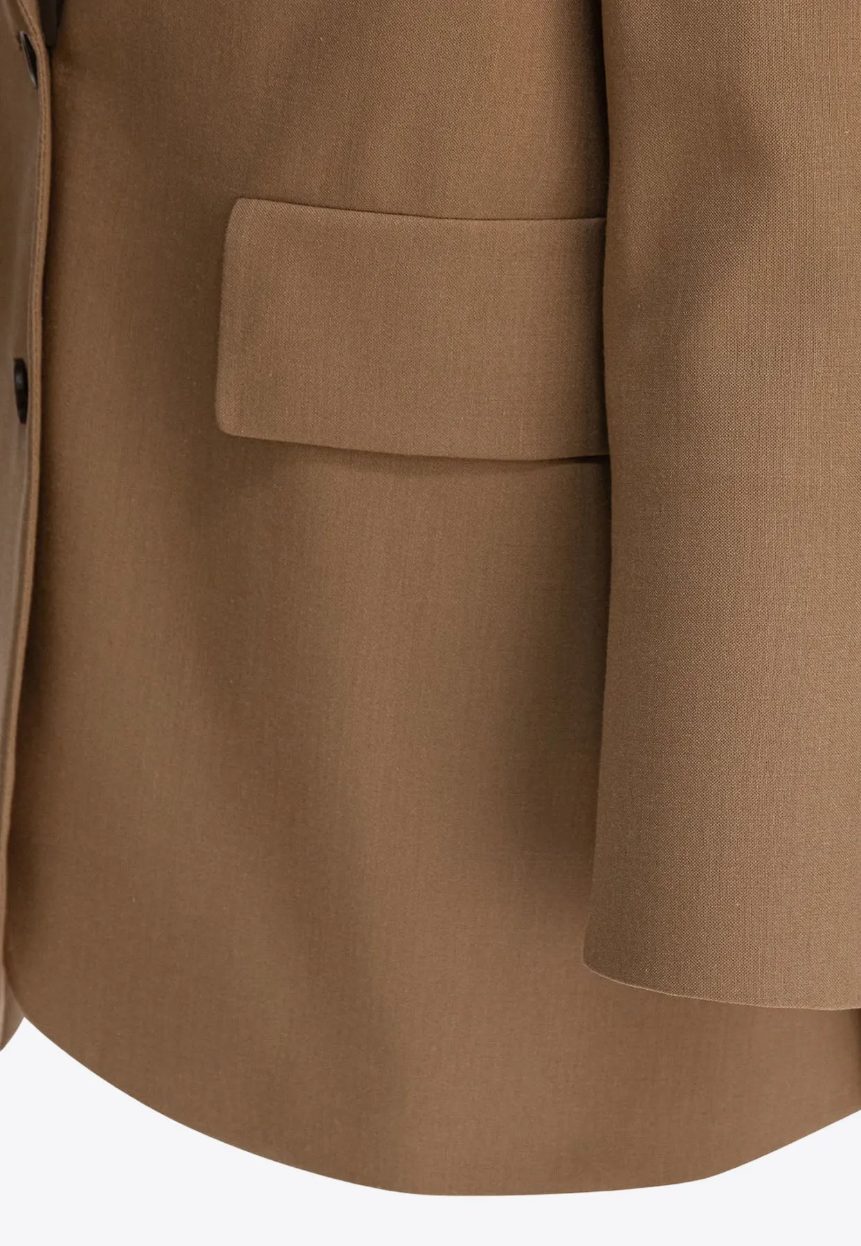 Kitten Single-Breasted Wool Blazer