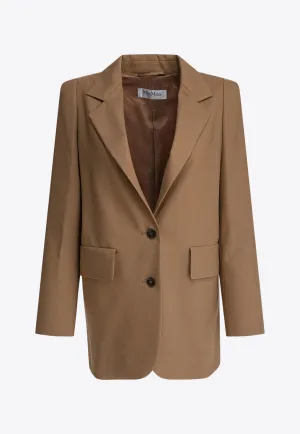 Kitten Single-Breasted Wool Blazer