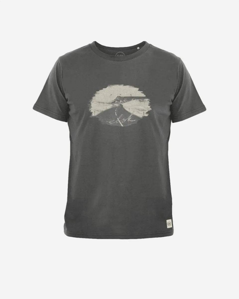 Kystvej Brushed Tee - Men - Dark Shadow