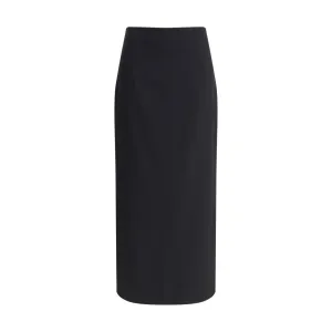 Lardini Virgin Wool Midi Skirt