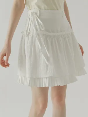 Layered Pleated Skirt