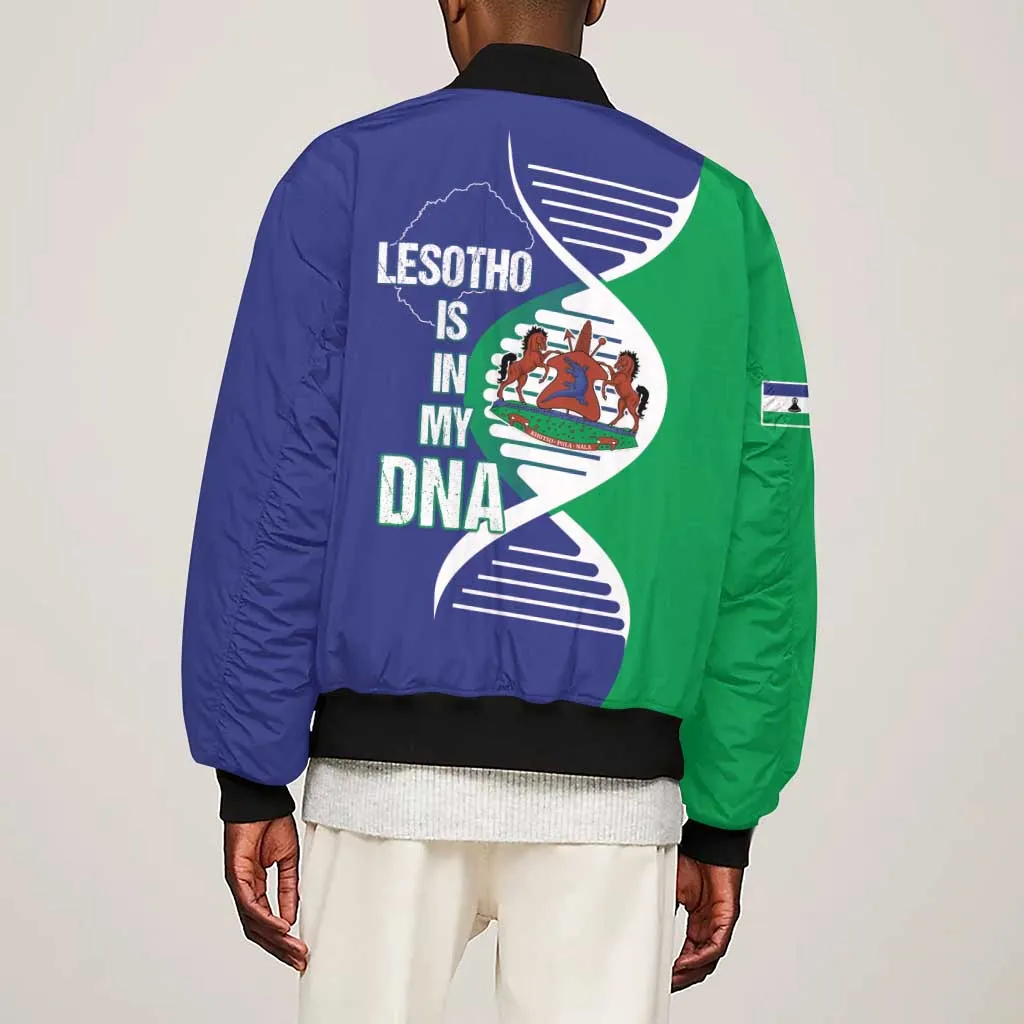Lesotho Is In My DNA Sleeve Zip Bomber Jacket LT15