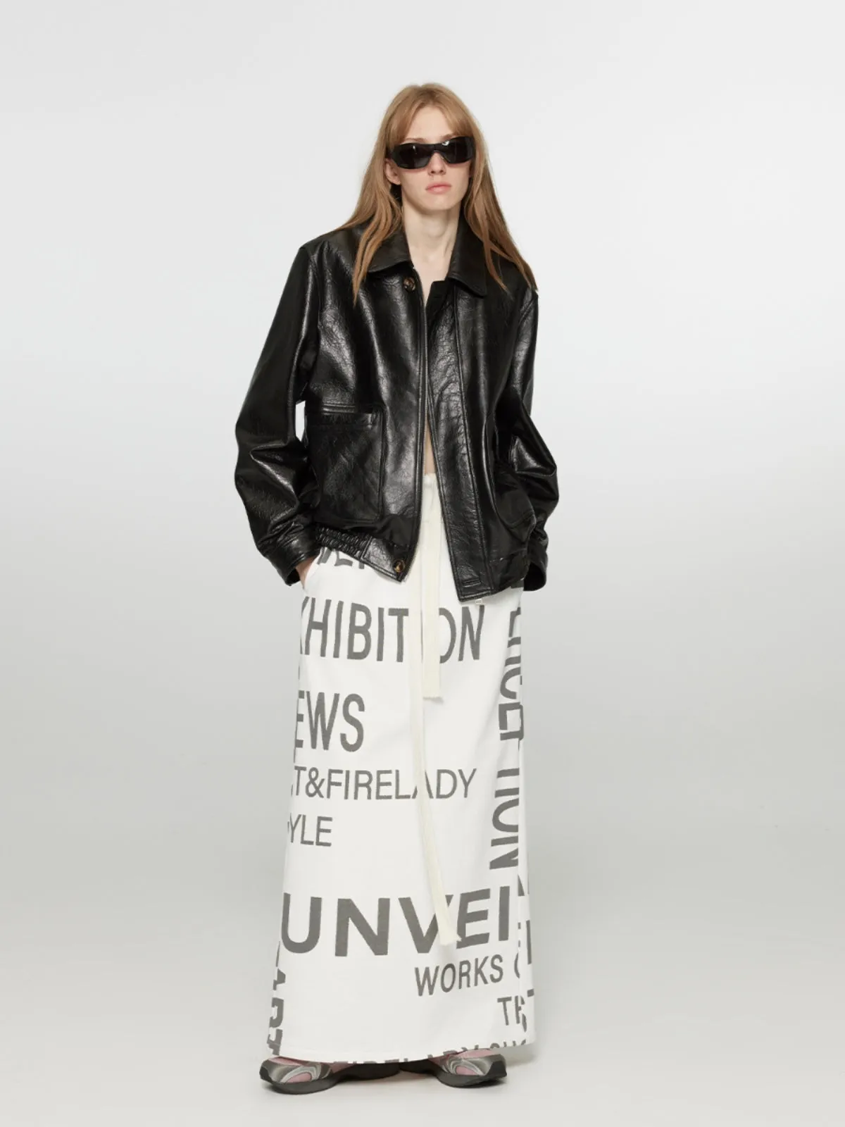 Letter Print Skirt