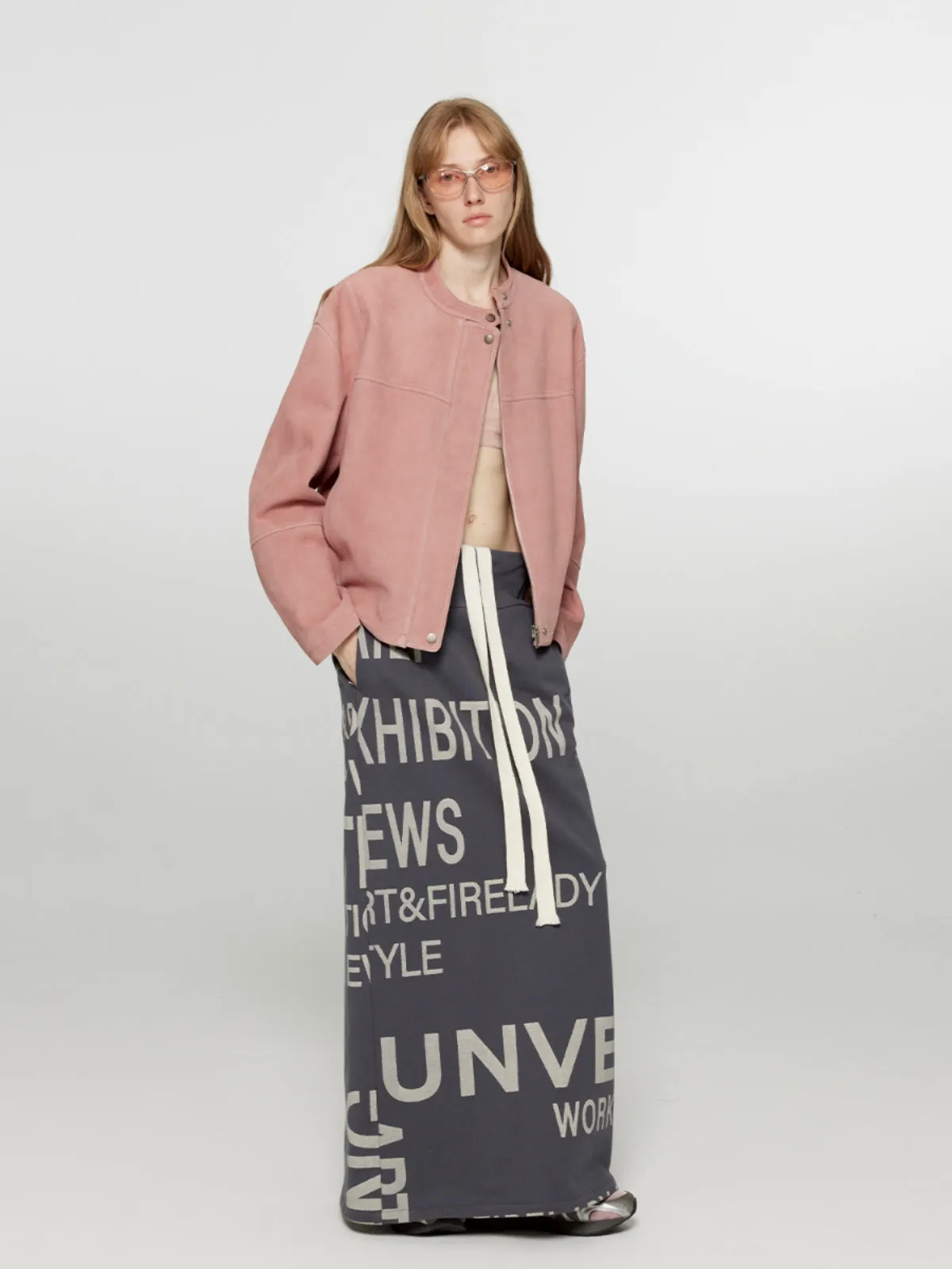 Letter Print Skirt